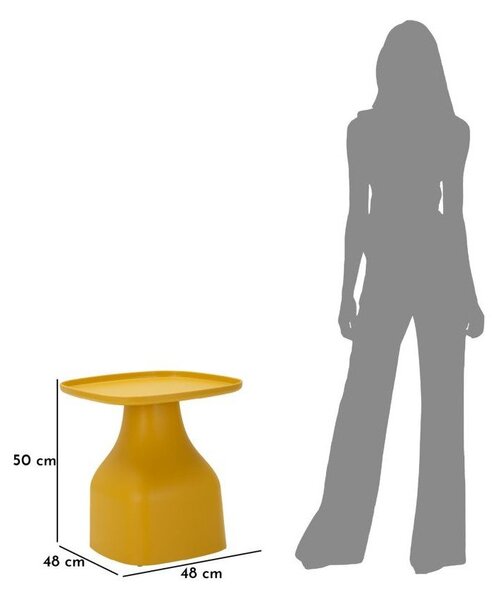 Пластмасова кръгла странична масичка ø 48 cm Gea – Mauro Ferretti