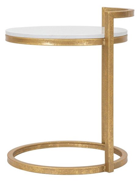 Кръгла странична масичка с мраморна плоча ø 40,5 cm Round Marble – Mauro Ferretti