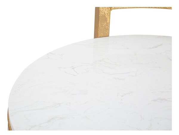 Кръгла странична масичка с мраморна плоча ø 40,5 cm Round Marble – Mauro Ferretti