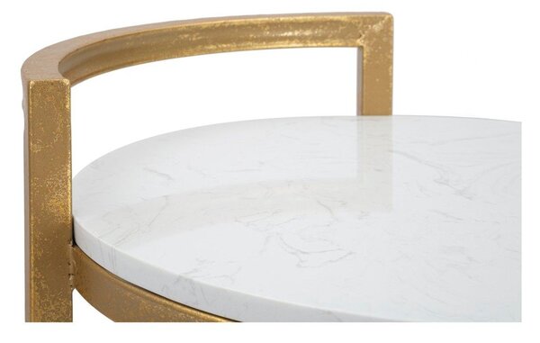 Кръгла странична масичка с мраморна плоча ø 40,5 cm Round Marble – Mauro Ferretti