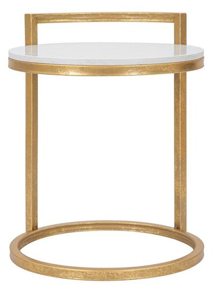 Кръгла странична масичка с мраморна плоча ø 40,5 cm Round Marble – Mauro Ferretti