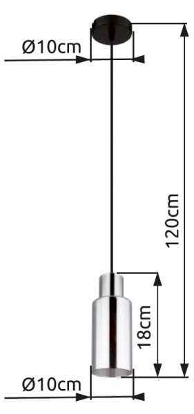 Globo 15708H - Пендел LIDARIA 1xE27/25W/230V