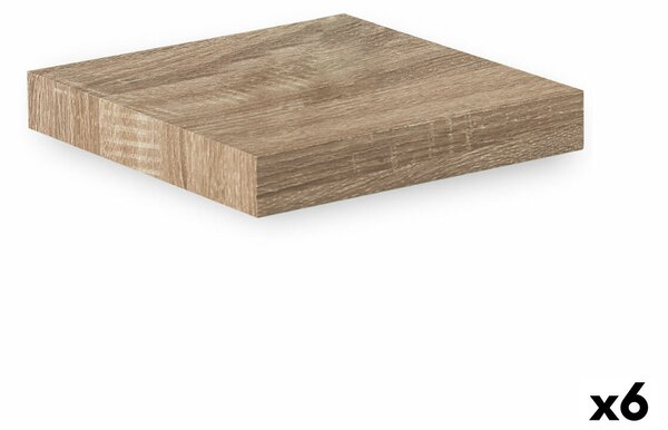 Рафтове Confortime Естествен Дървен MDF 23,5 x 23,5 x 3,8 cm (6 броя)