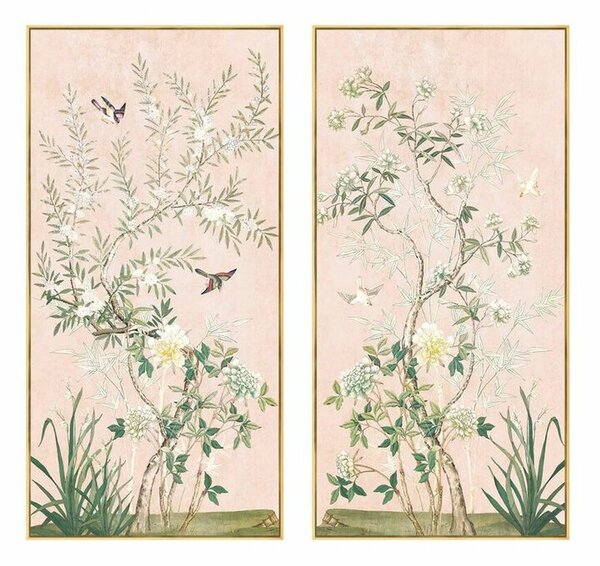 Картина DKD Home Decor Ориенталски 70 x 4 x 140 cm (2 броя)