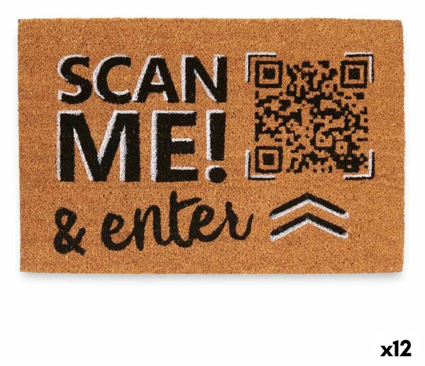 Изтривалка за Врата Scan Me! Естествен 60 x 1 x 40 cm (12 броя)