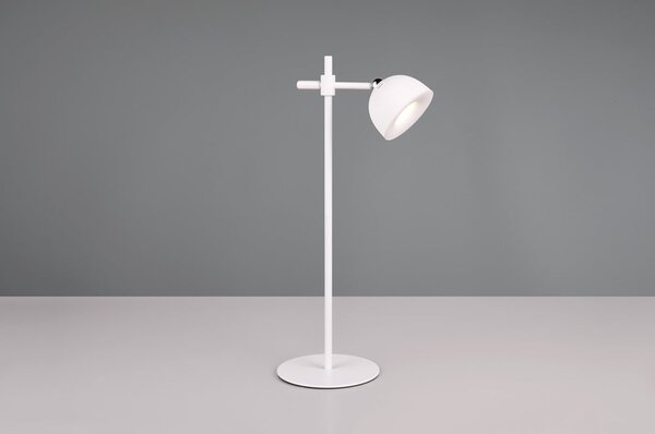 Димируема бяла LED настолна лампа с щипка (височина 41 см) Maxima - Reality