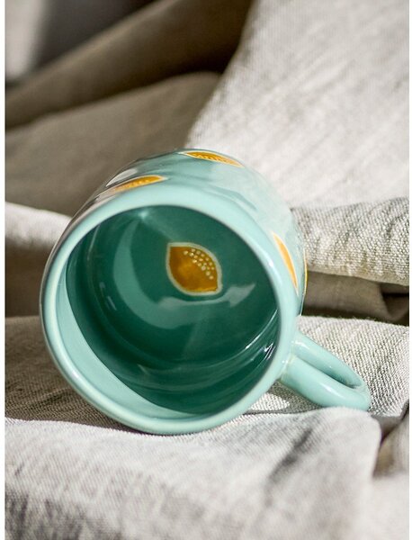 Сиво-зелена глинена детска чаша 230 ml Agnes – Bloomingville Mini