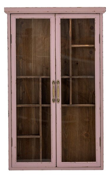Сиво-розова витрина от масивна ела 50x80x14 cm Hazem – Bloomingville