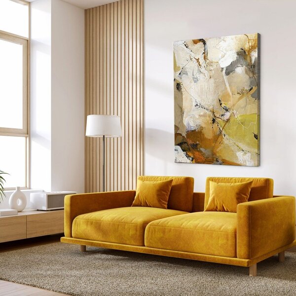Печатна/с ръчно рисувани елементи върху платно картина 90x118 cm Everlast – Malerifabrikken