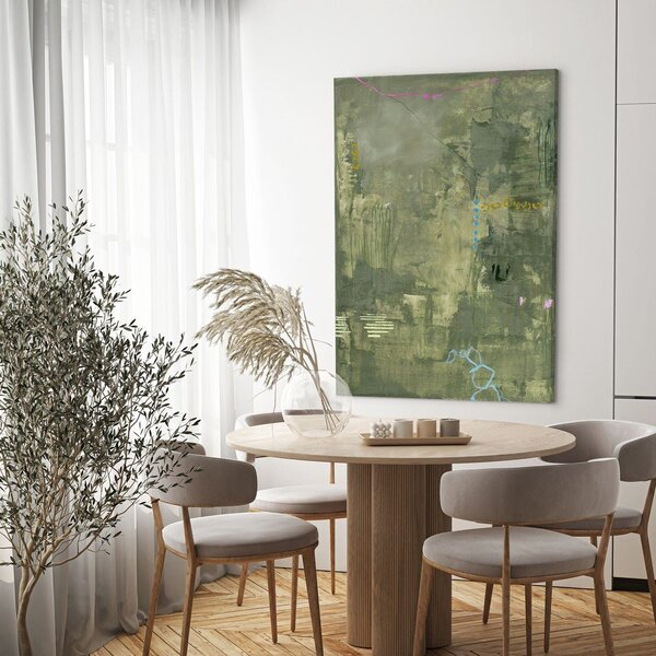 Ръчно рисувана върху платно картина 88x118 cm Green Petite – Malerifabrikken