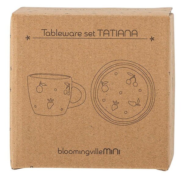 Глинен детски комплект за хранене 2 бр. Tatiana – Bloomingville Mini