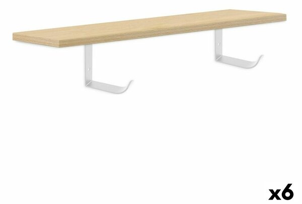 Рафтове Confortime Светло кафяв Дървен MDF 60 x 23,5 x 1,5 cm (6 броя)