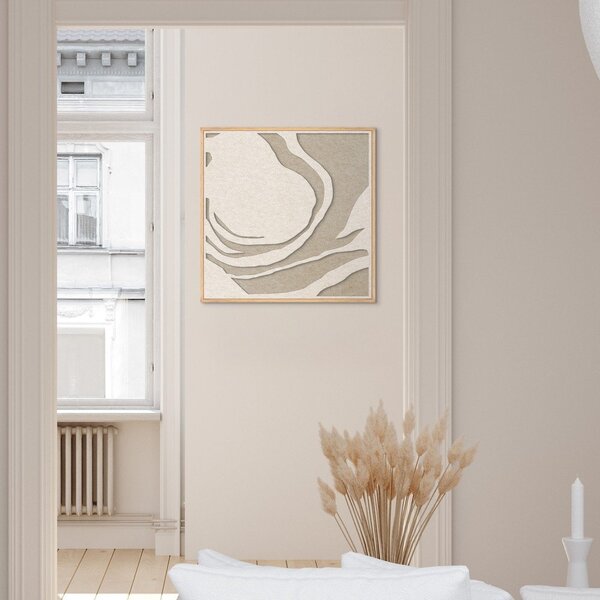 3D картина с включена рамка/акустична 62x62 cm Silent Whisper 1 – Malerifabrikken