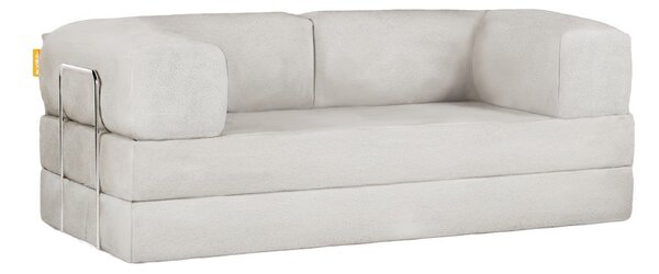 Бежов сгъваем диван от прежда с примки от букле 180 cm Bloom – TemaHome