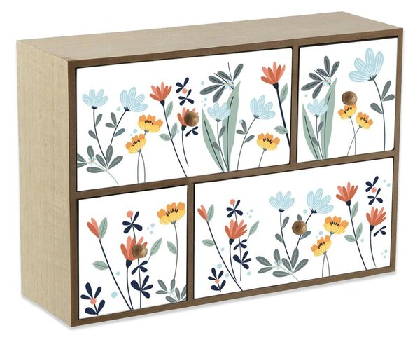 Кутия за бижута Versa Selene 11 x 32 x 32 cm Дървен MDF