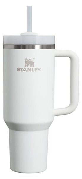 Бял термос със сламка от неръждаема стомана 1,18 l Quencher H2.0 FlowState Tumbler Frost – Stanley