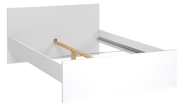 Бяло двойно легло 140x200 cm ПДЧ без ламелно дъно Naia – Tvilum