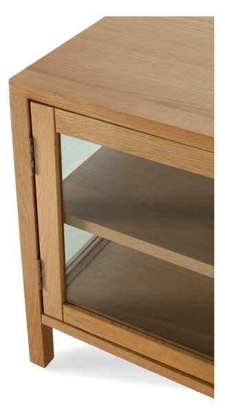 Маса за телевизор от декор от дъб в естествен цвят 160x50x40 cm Ceci – MOME