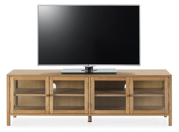 Маса за телевизор от декор от дъб в естествен цвят 160x50x40 cm Ceci – MOME
