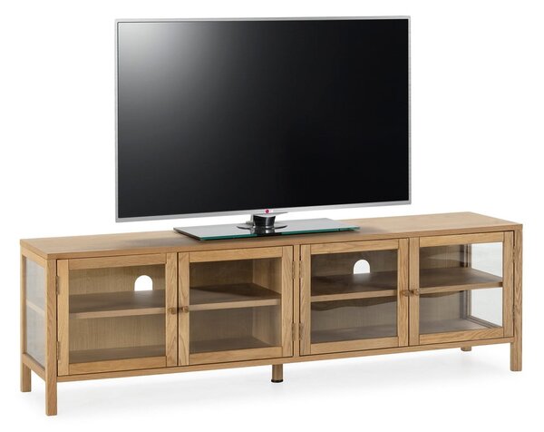 Маса за телевизор от декор от дъб в естествен цвят 160x50x40 cm Ceci – MOME