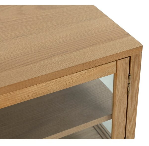 Маса за телевизор от декор от дъб в естествен цвят 160x50x40 cm Ceci – MOME