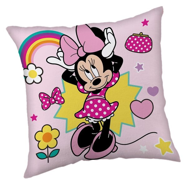 Детска възглавница от флийс 40x40 cm Minnie "Smile" – Jerry Fabrics