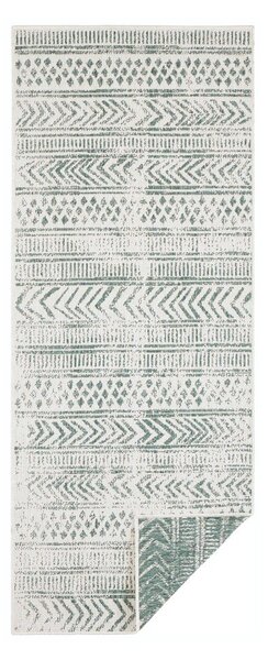 Зелен и кремав килим за открито , 80 x 350 cm Biri - NORTHRUGS