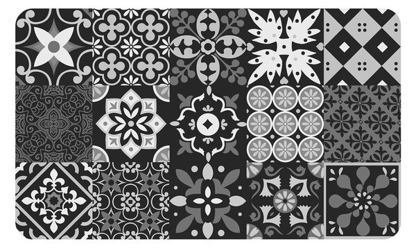 Черен килим от PVC 45x75 cm Salou – douceur d'intérieur