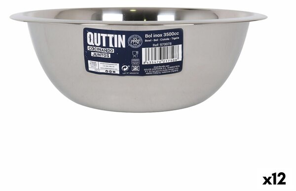 Купа Quttin Смесител Неръждаема стомана 3,5 L Ø 28,4 x 9,7 cm (12 броя)