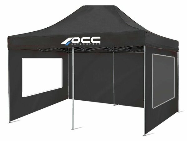 Шаран OCC Motorsport Racing Черен полиестер 420D Oxford 3 x 2 m Прозорец