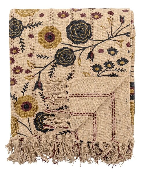 Кафяво одеяло от рециклиран памук 130x160 cm Eydis – Bloomingville