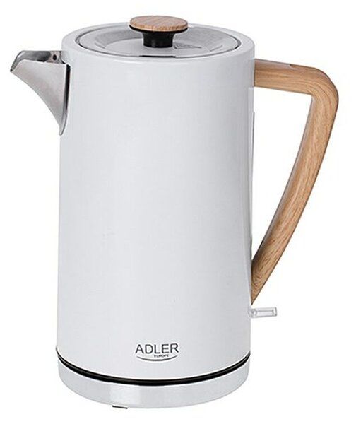 Чайник Adler AD 1347w Бял Дървен 2200 W 1850 W 1,7 L