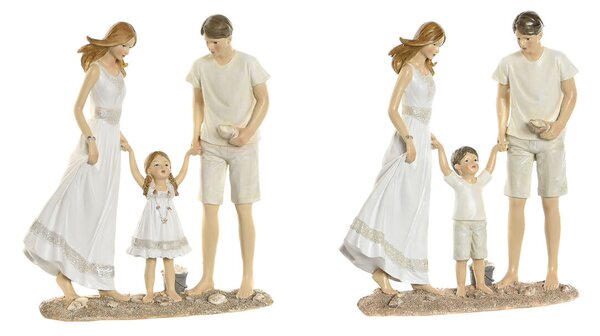 Декоративна фигурка Home ESPRIT Бял Бежов Средиземноморско 20,5 x 6,5 x 24,5 cm (2 броя)