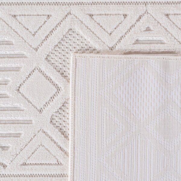 Кремава пътека за открито и закрито 80x250 cm Doha 1652 Cream – Ayyildiz Carpets