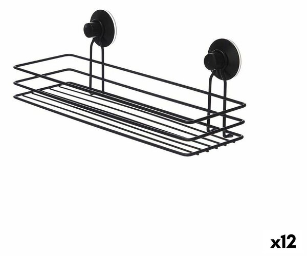 Стойка за Душ Черен Стомана ABS 35 x 13 x 13 cm (12 броя)