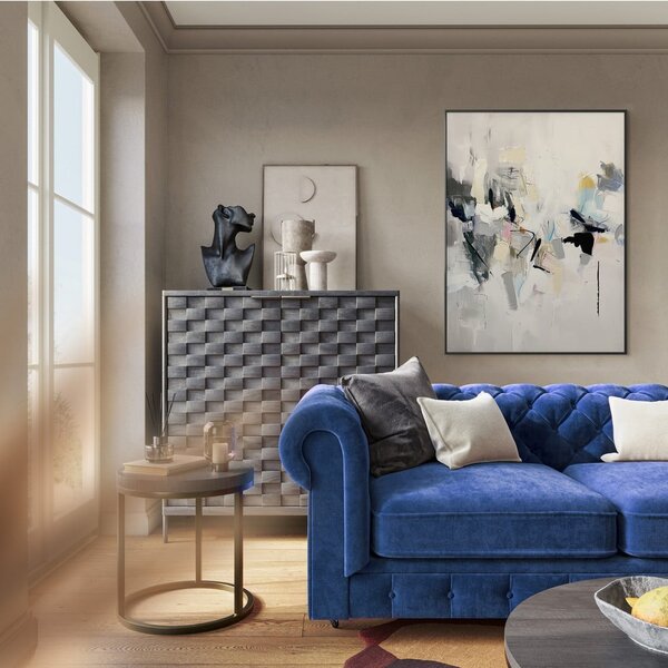 Картина с ръчно изрисувани елементи 70x100 cm Cro – Styler