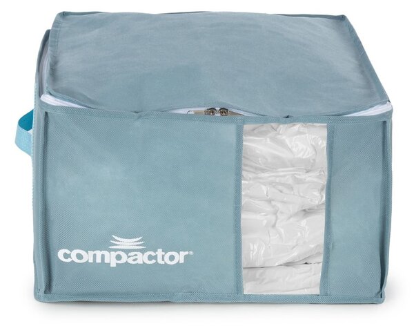 Вакуумна пластмасова кутия за съхранение на дрехи 42x40x25 cm Blue Edition – Compactor