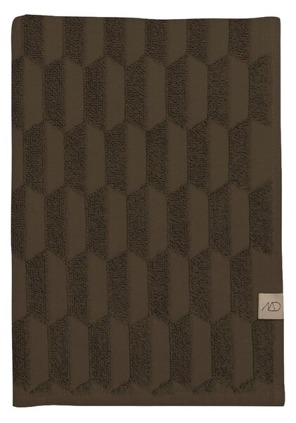 Тъмнокафяви памучни кърпи в комплект от 2 броя 35x55 cm Geo - Mette Ditmer Denmark