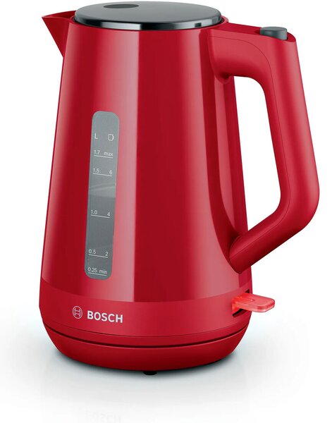 Чайник BOSCH TWK1M124 Червен Многоцветен Пластмаса 2400 W 1,7 L (1 броя)