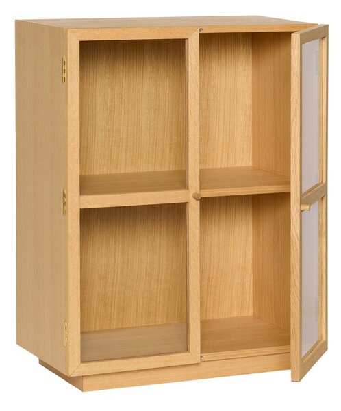 Висяща витрина от декор от дъб в естествен цвят 70x90x39 cm Mae – Hübsch