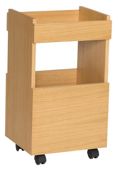 Маса за сервиране на колелца от декор от дъб 35x40 cm Forma – Hübsch