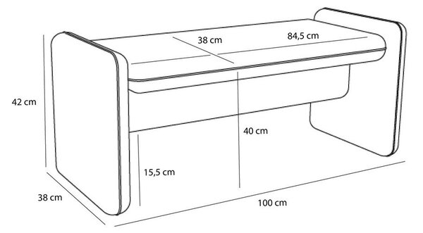 Бежова подплатена пейка Well – Hübsch
