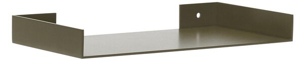 Тъмнозелен метален стенен рафт 30 cm Sheets – Hübsch