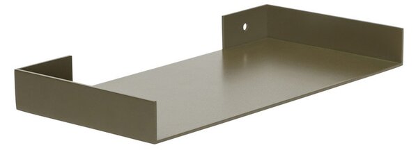 Тъмнозелен метален стенен рафт 30 cm Sheets – Hübsch