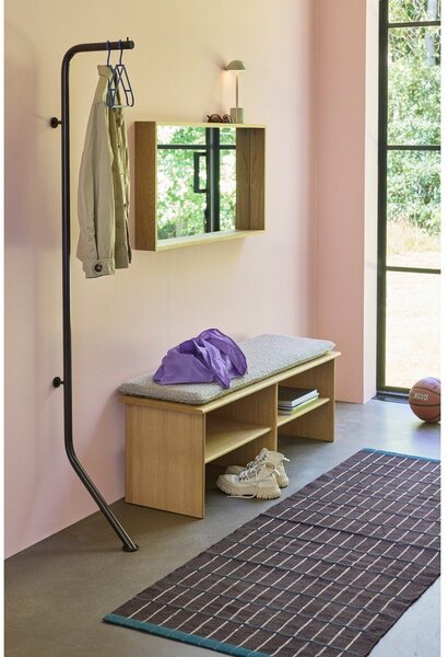 Кафява метална стойка за връхни дрехи 36x182 cm Bend – Hübsch