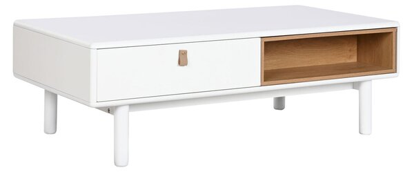 Маса за кафе Home ESPRIT Бял Естествен Полиуретан Дървен MDF 120 x 60 x 40 cm