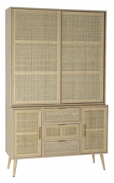 Витрина DKD Home Decor 120 x 38,5 x 196 cm Естествен Дървен MDF