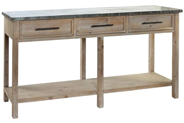 Console DKD Home Decor Дървен Алуминий 160 x 40,5 x 81 cm