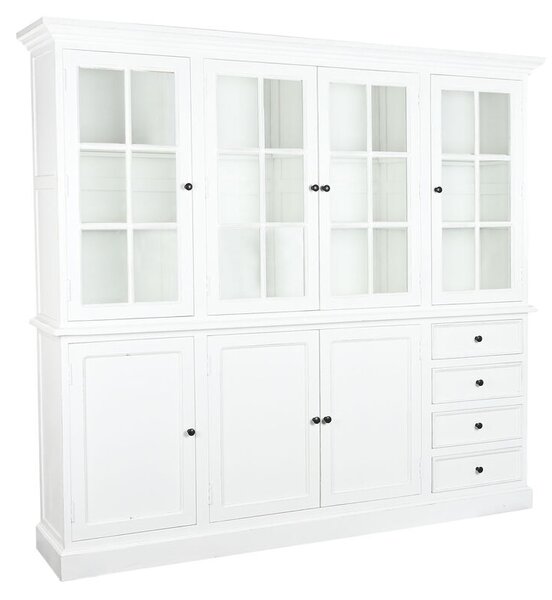 Витрина DKD Home Decor Кристал Дървен MDF 218,4 x 40,6 x 203 cm