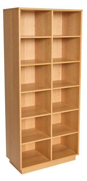 Библиотека от декор от дъб в естествен цвят 80x180x30 cm Disco – Hübsch